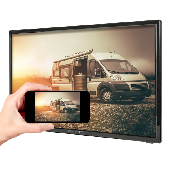 Accesorios y repuestos Camper Caravan  MAJ-113224 - Televisor LED 24  pulgadas Smart TV New Majestic St24Vd V1 T2/S2 Hevc Main 10 12 voltios  113224-V1 - MAJESTIC